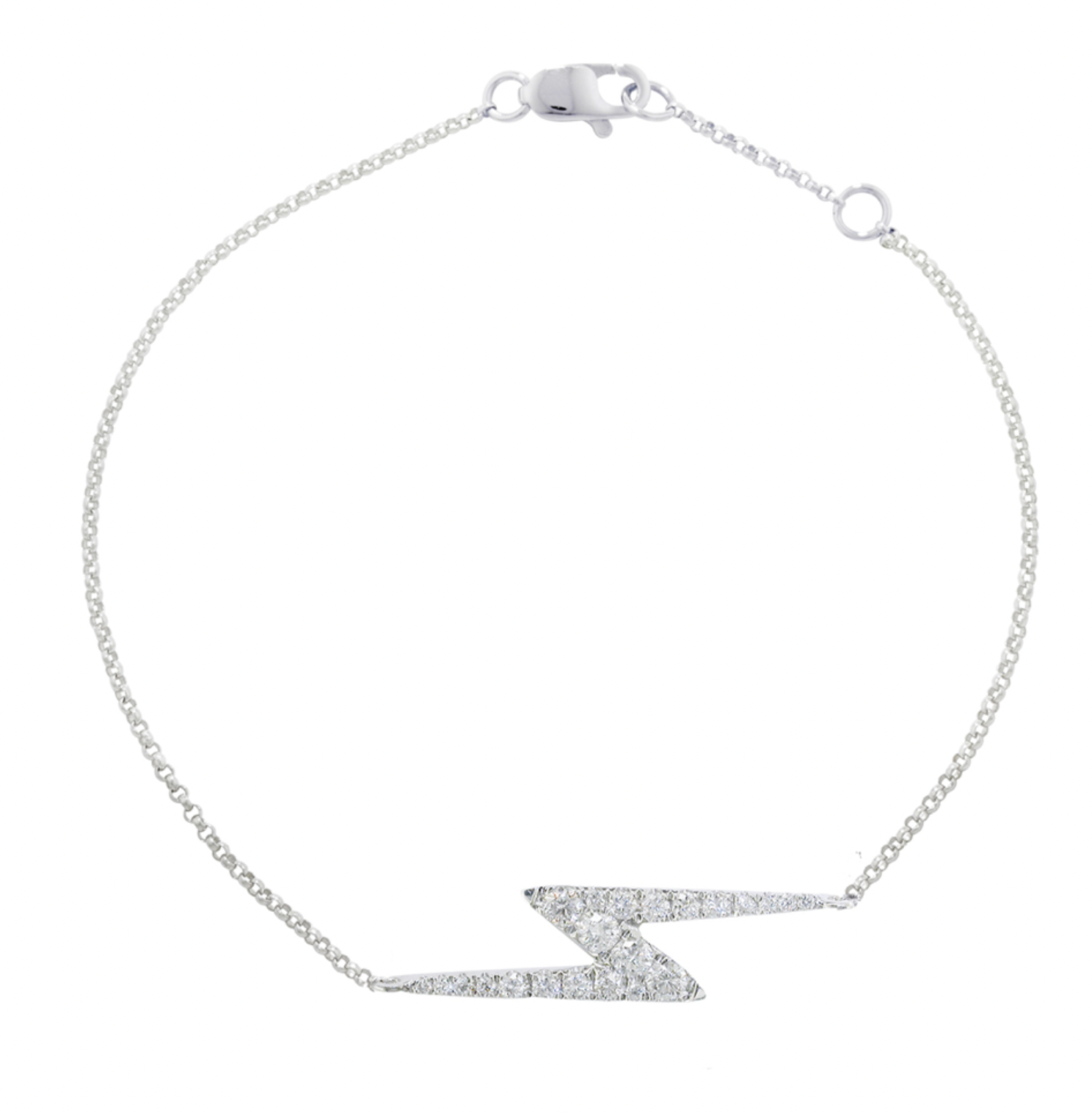 Diamond Zig-Zag Geo Bracelet