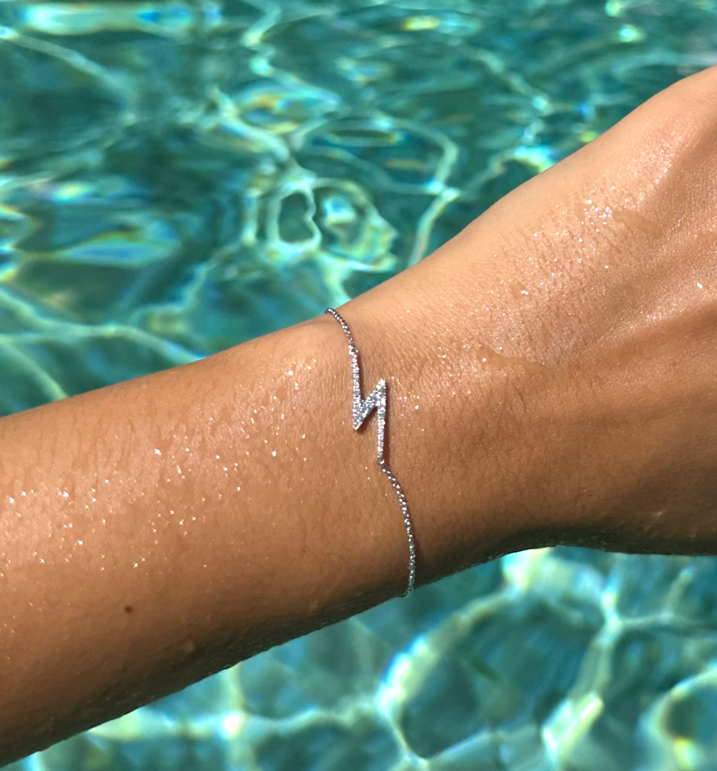 Diamond Zig-Zag Geo Bracelet