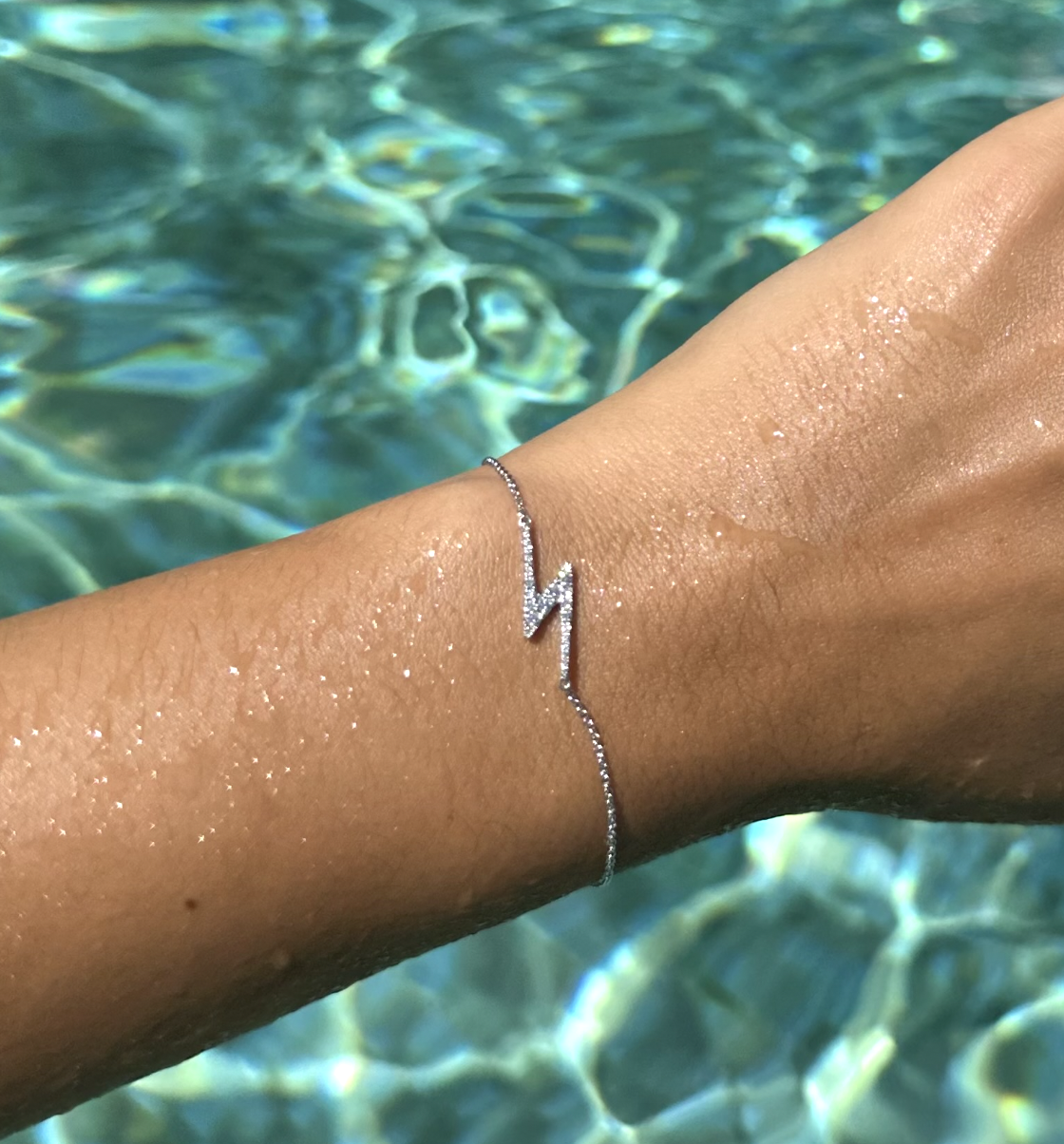Diamond Zig-Zag Geo Bracelet