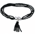 Black Onyx Tassel Bracelet