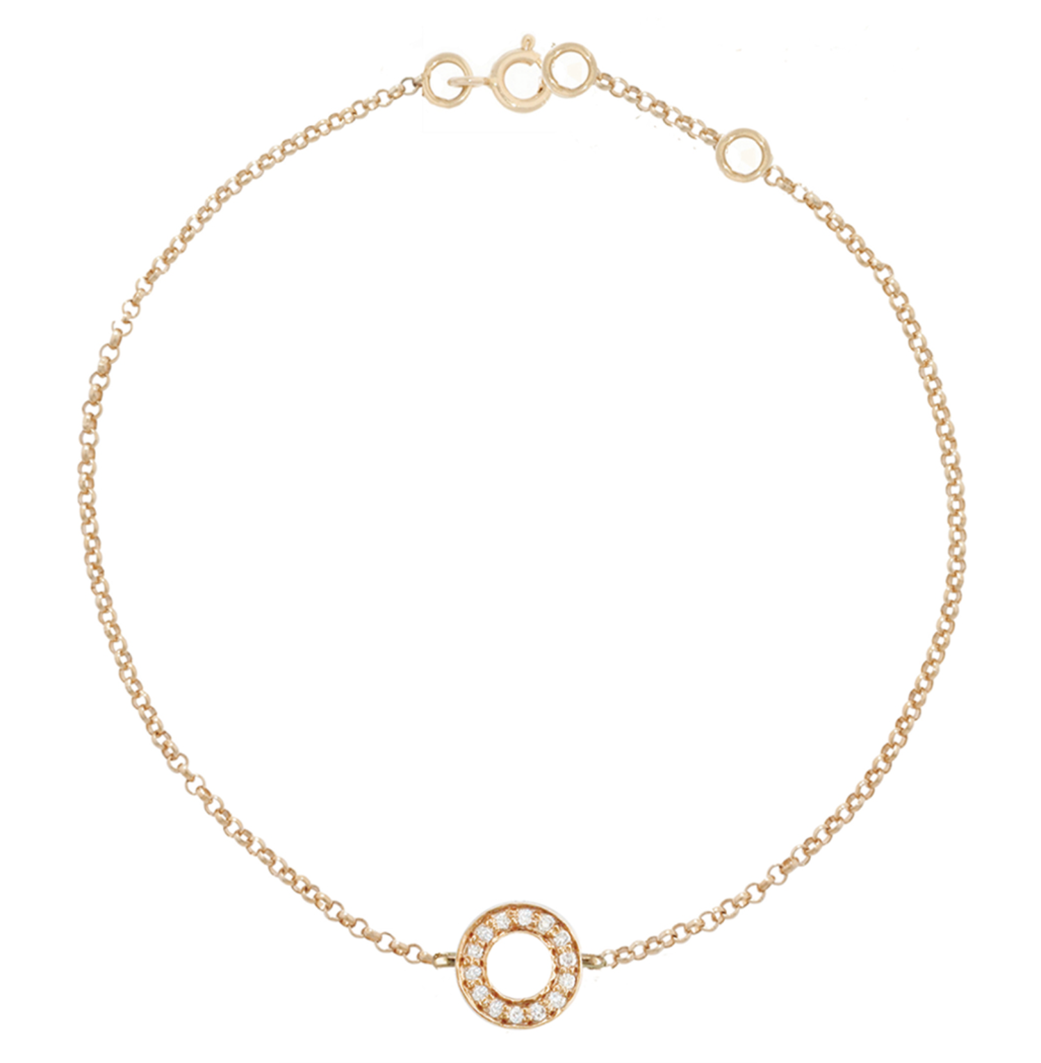Diamond Meridian Circle Bracelet