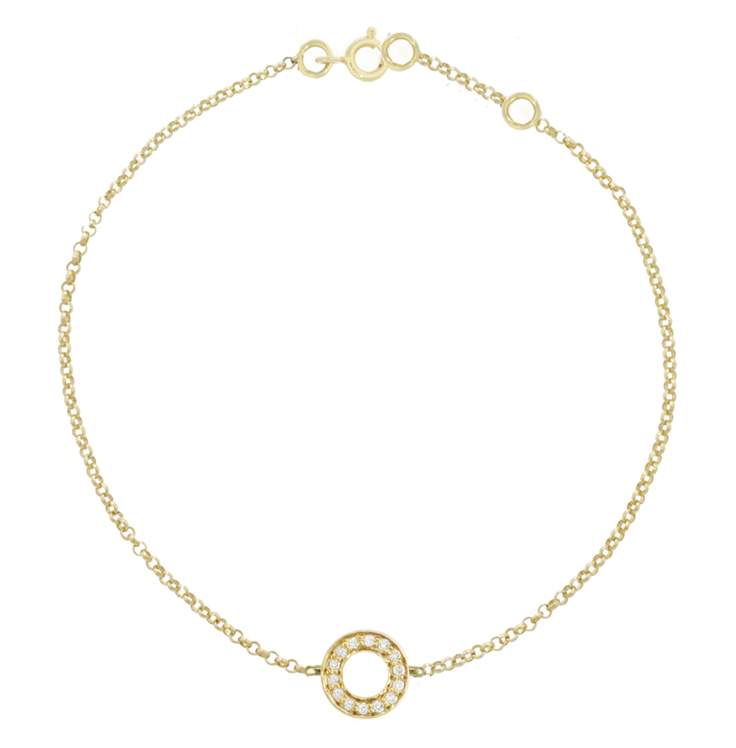 Diamond Circle Meridian Bracelet