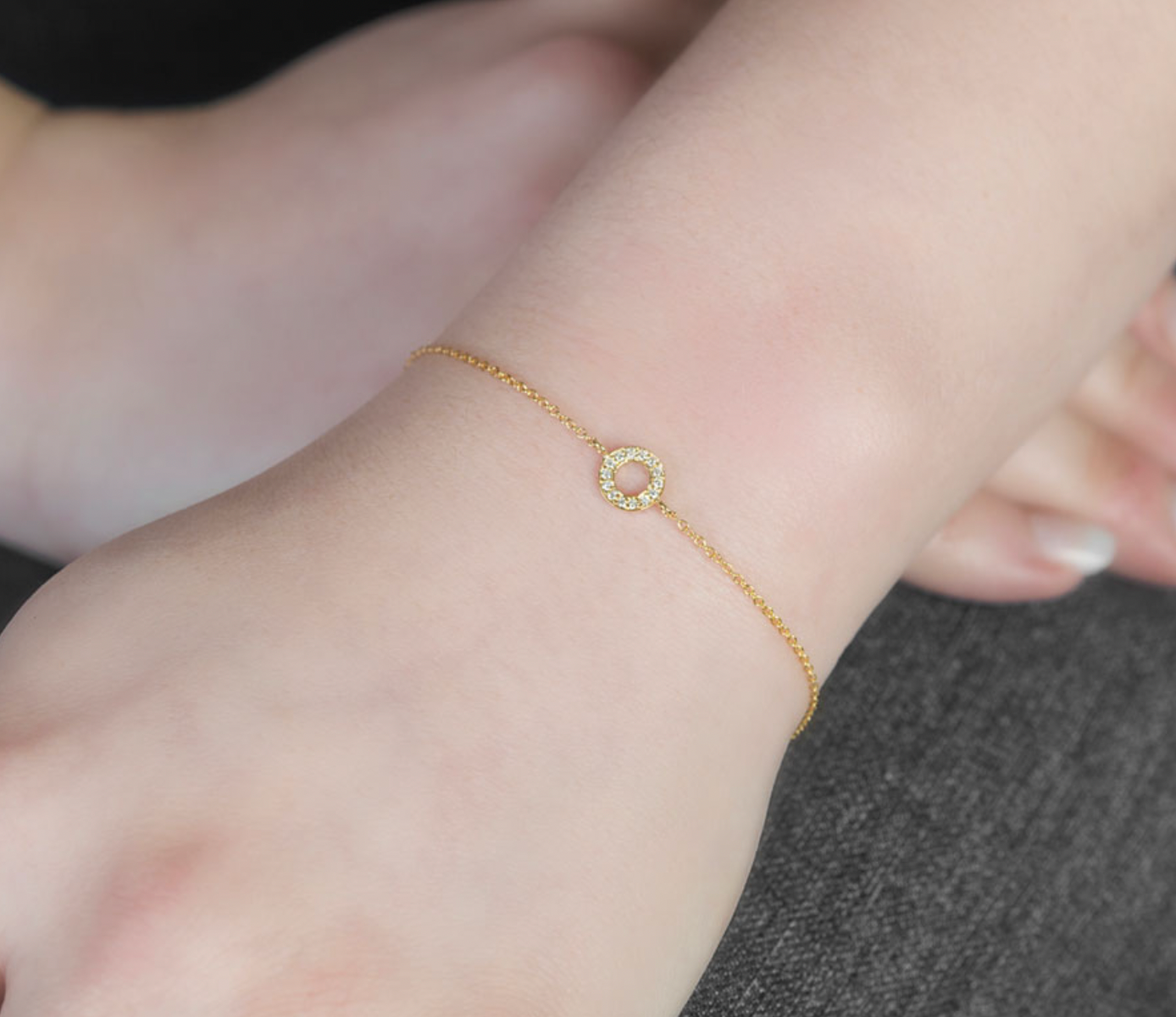 Diamond Circle Meridian Bracelet