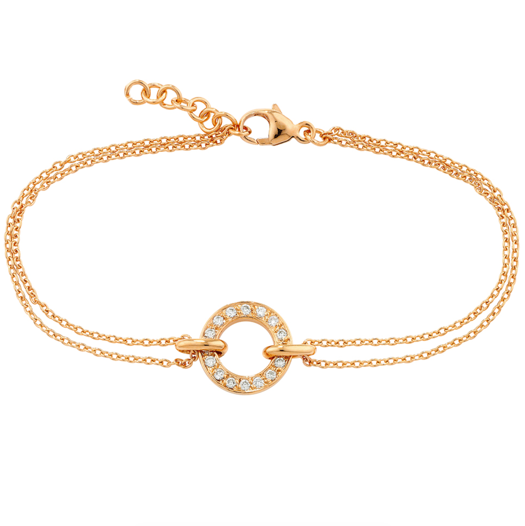 Luxury Diamond Circle Meridian Bracelet