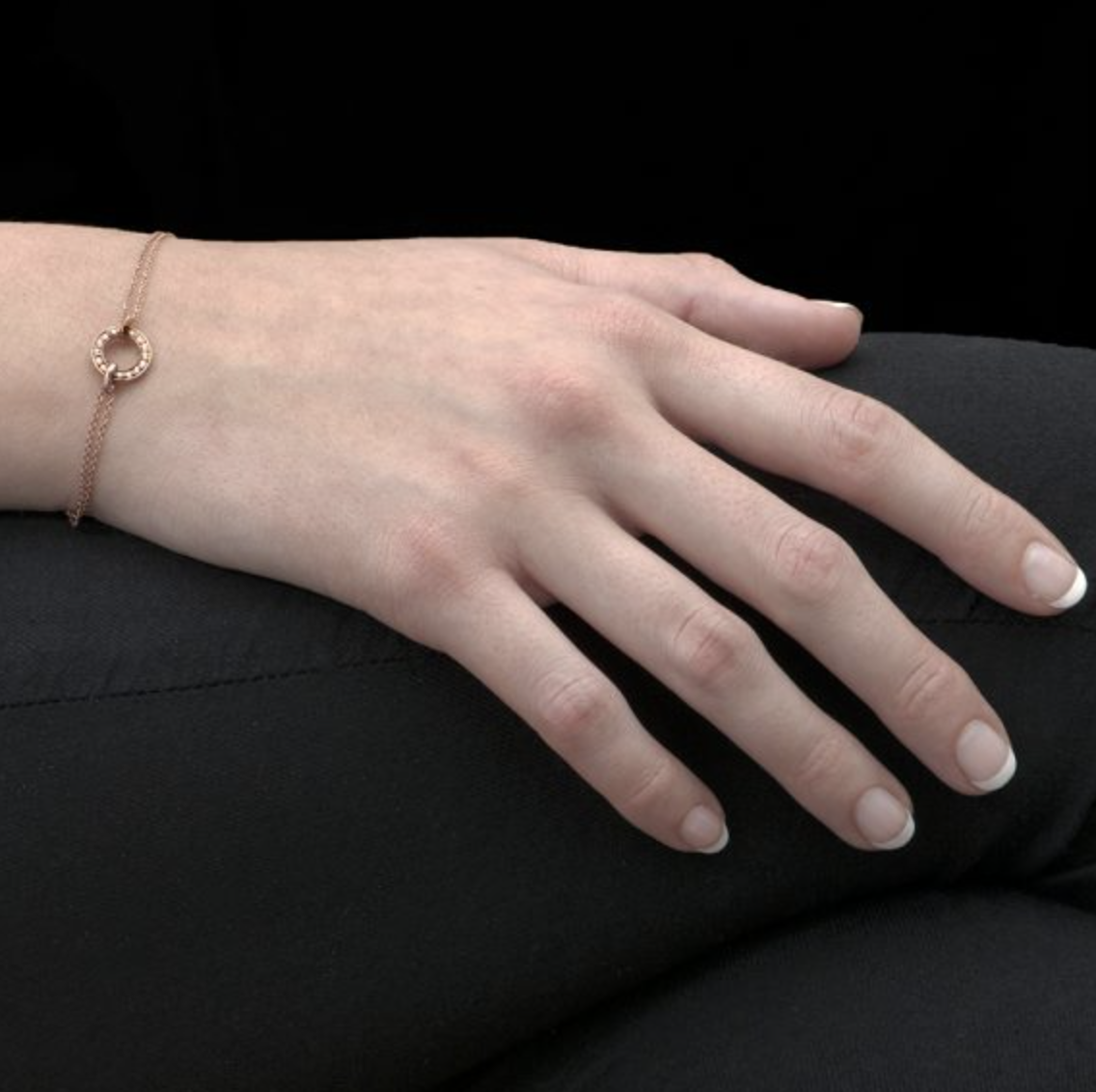 Luxury Diamond Circle Meridian Bracelet